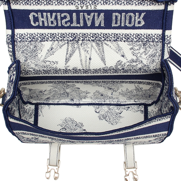 Christian Diorネイビー レザー ショルダーバッグ Christian Dior 中古 クリスチャンディオール 斜め掛け