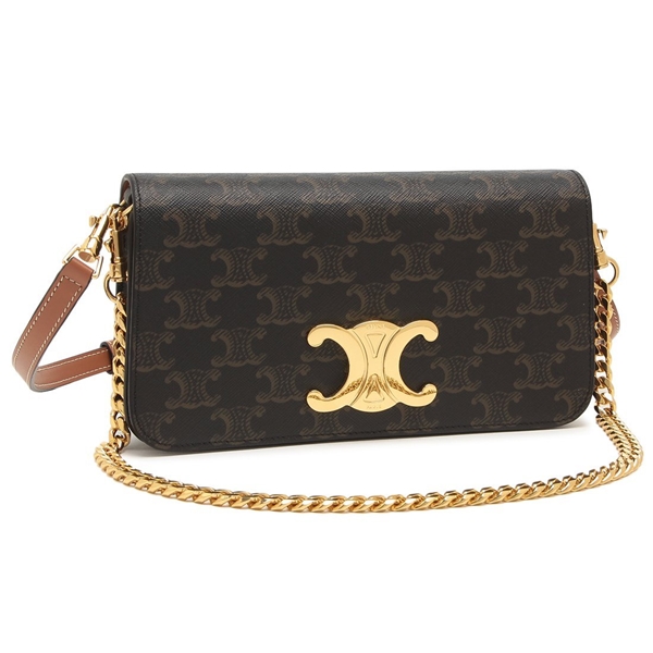 セリーヌ ショルダーバッグ ハンドバッグ トリオンフ ブラウン レディース CELINE 10L972DQB 04LU
