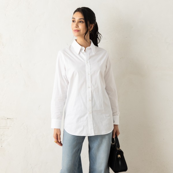 CELINE セリーヌ  2C46B091F ﾎﾜｲﾄ ｺｯﾄﾝ ﾄﾑﾎﾞｰｲｼｬﾂ 36 楽天市場】CELINE セリーヌ シャツ ブラウス トムボーイシャツ
