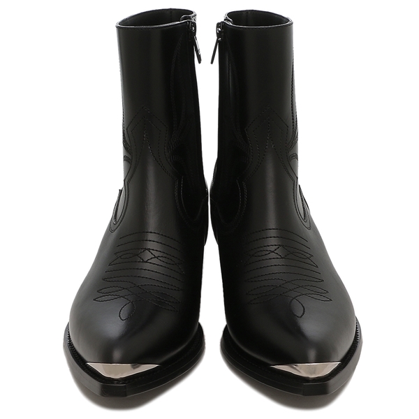 セリーヌ ブーツ レオン ジップドブーツ メタルトゥ ブラック メンズ