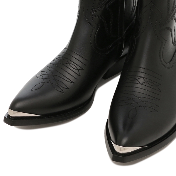 セリーヌ ブーツ レオン ジップドブーツ メタルトゥ ブラック メンズ