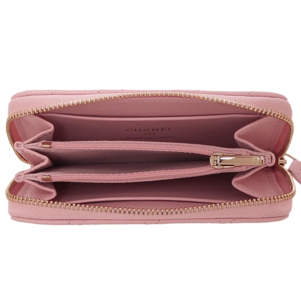 シャネル 小銭入れ ケース マトラッセ ココマーク CCマーク ピンク レディース CHANEL AP4817 B21476 U2360 シャネル 小銭入れ コインケース マトラッセ ココマーク CCマーク