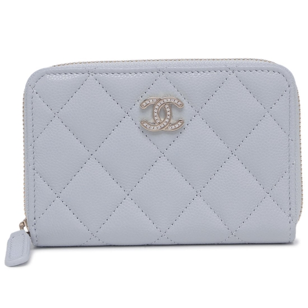 シャネル 小銭入れ ケース マトラッセ ココマーク CCマーク ブルー レディース CHANEL AP4817 B21476 U2367 シャネル 小銭入れ コインケース マトラッセ ココマーク CCマーク