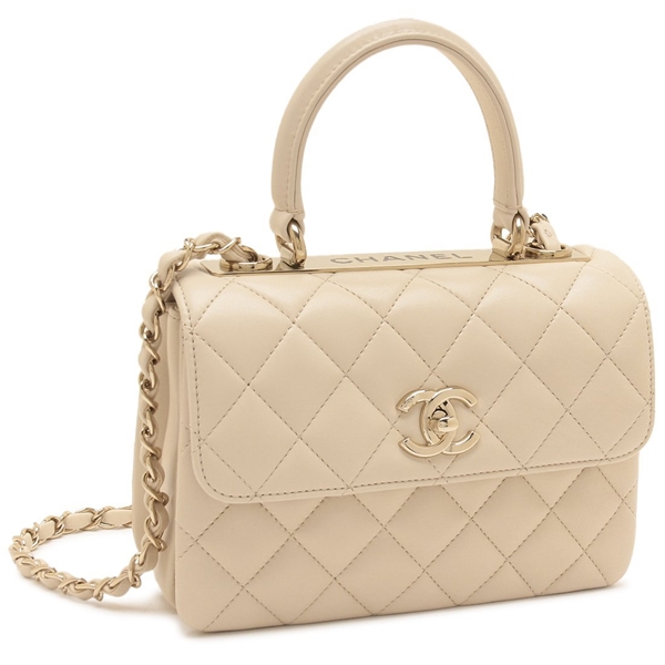 シャネル ハンドバッグ ショルダーバッグ マトラッセ CCロゴ ベージュ レディース CHANEL AS4654 Y60767 NAGEK