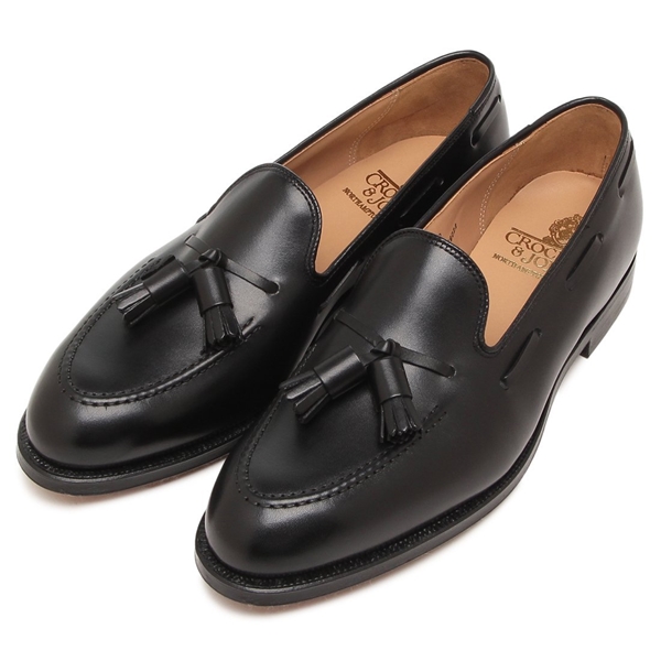 クロケットアンドジョーンズ ローファー オックスフォード キャベンディッシュ タッセル ブラック メンズ CROCKETT&JONES 29376A C01L1