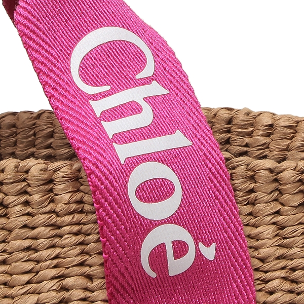 クロエ　Chloe　かごバッグ　淡いピンクハンドル クロエ Chloe かごバッグ ハンドバッグ キッズ ガールズ