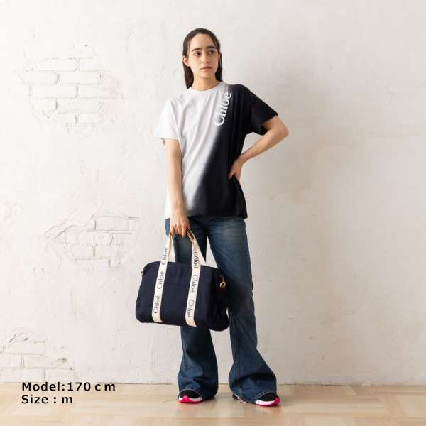 Chloe タイタイ クルネック Tシャツ CHC23AJH01181 905 クロエ Chloe Tシャツ カットソー リサイクル オーガニック