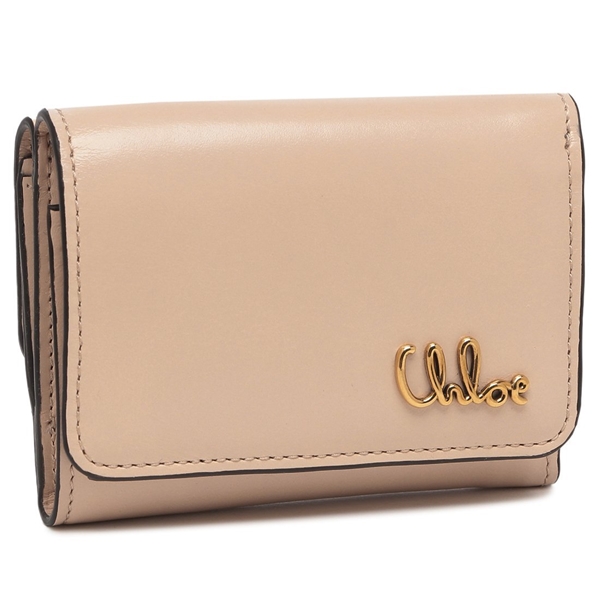 クロエ 三つ折り財布 アイコニック ミニ財布 ベージュ レディース CHLOE CH25SP487O16 6J5