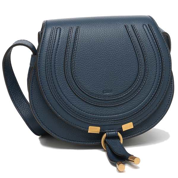 クロエ ショルダーバッグ マーシー サドルバッグ ネイビー レディース CHLOE CHC22AS680I31 4C4