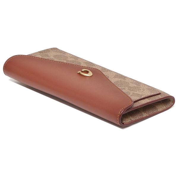 コーチ 財布 長財布 SIGNATURE ブラウン ベージュ レディース COACH  
