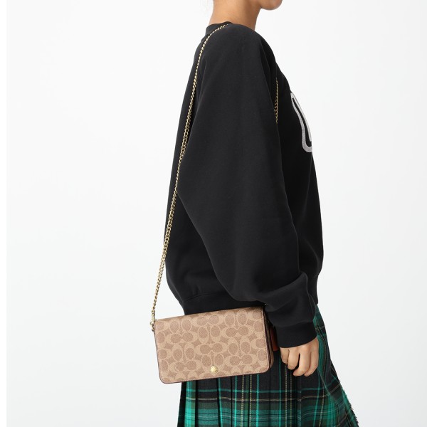 COACH コーチ ショルダーバッグ SIGNATURE シグネチャー ベージュ レディースCAO03 B4XHG