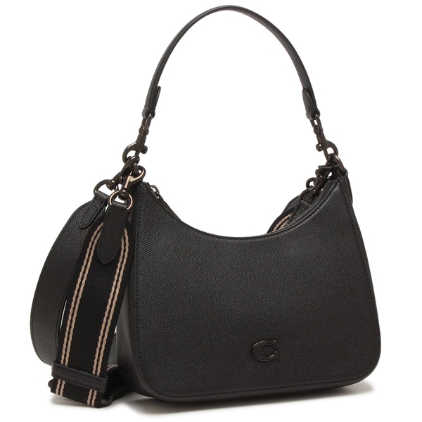 COACHコーチ ボルドーレザー 2way斜めがけ ショルダートートバッグ