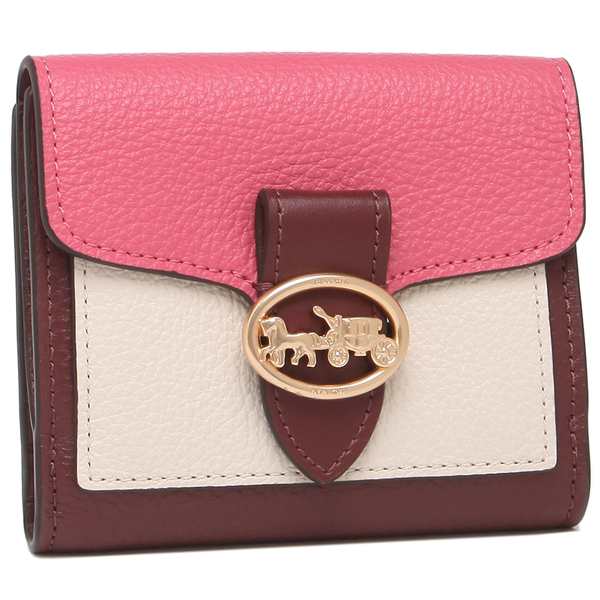 COACH コーチ 財布 二つ折り財布 ピンク パスケース｜コーチ
