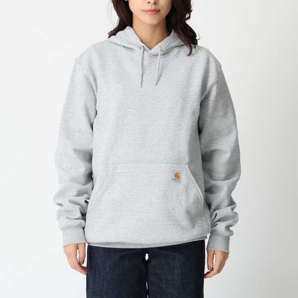 カーハート パーカー フーディー ミッドウェイトフードスウェット ワンポイント グレー メンズ レディース ユニセックス Carhartt K121