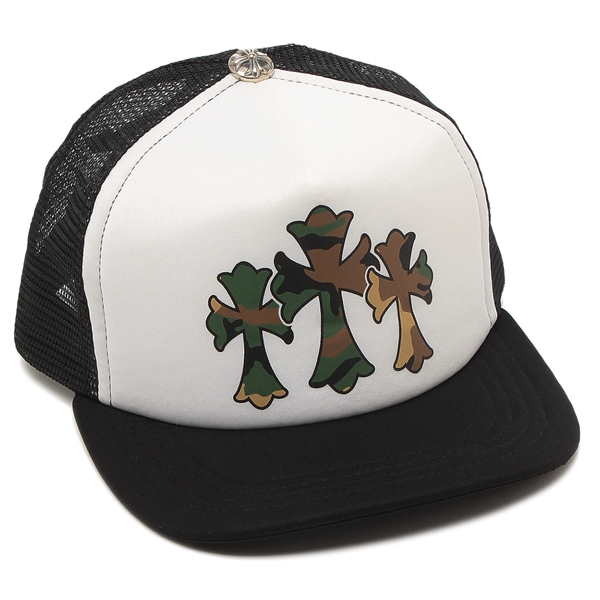 クロムハーツ 帽子 メッシュキャップ ブラック メンズ CHROME HEARTS 323126 BKWHの通販は 67,540円
