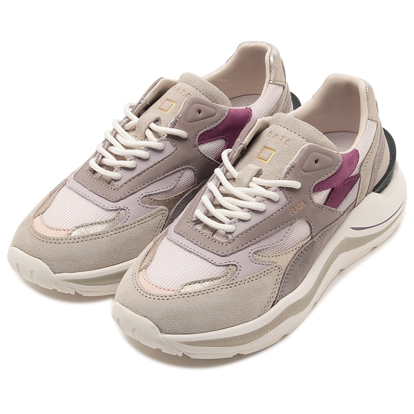 デイト スニーカー フーガ ピンク マルチカラー レディース D.A.T.E. W411FGDRPK