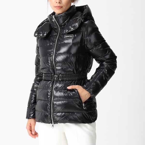 デュベティカ ダウンジャケット コート ピニャ ブラック レディース DUVETICA VDDJ25235K0001 BKS