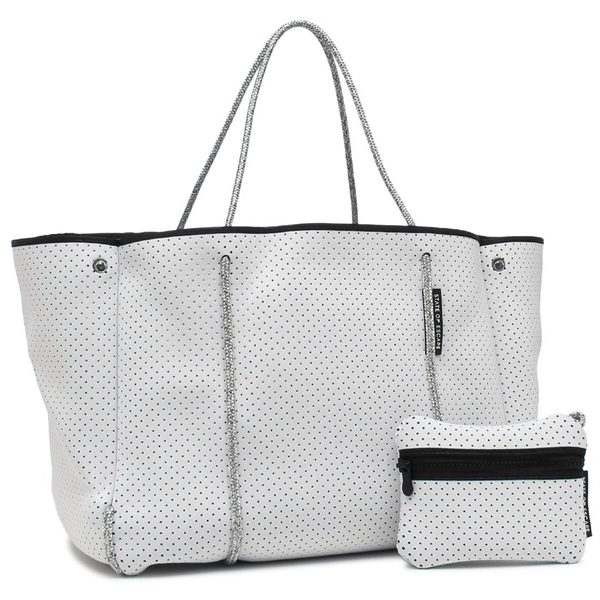 ステートオブエスケープ トートバッグ エスケープ キーフック ポーチ付き レディース STATE OF ESCAPE ESCWHT-GRY A4対応