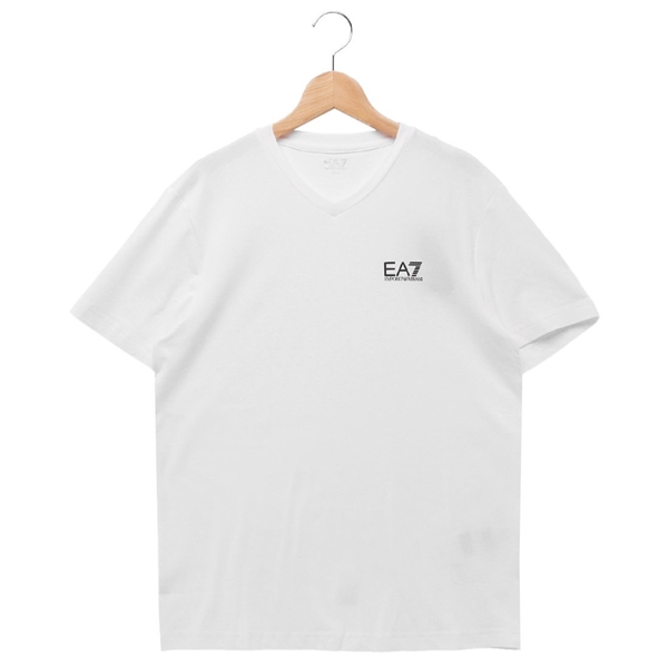 エンポリオアルマーニ Tシャツ カットソー コアアイデンティティ Vネック ホワイト メンズ EA7 8NPT27 PJVQZ 1100