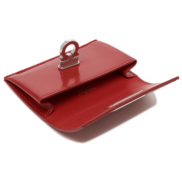 フェラガモ カードケース ワンダ レッド レディース Salvatore Ferragamo 220435 RED｜au PAY マーケット