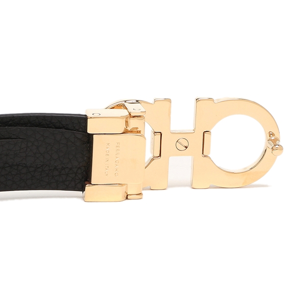 新品　フェラガモ ベルト レディース　ダブル ガンチーニ リバーシブル ブラック フェラガモ ベルト リバーシブルベルト ダブルガンチーニ ブラック