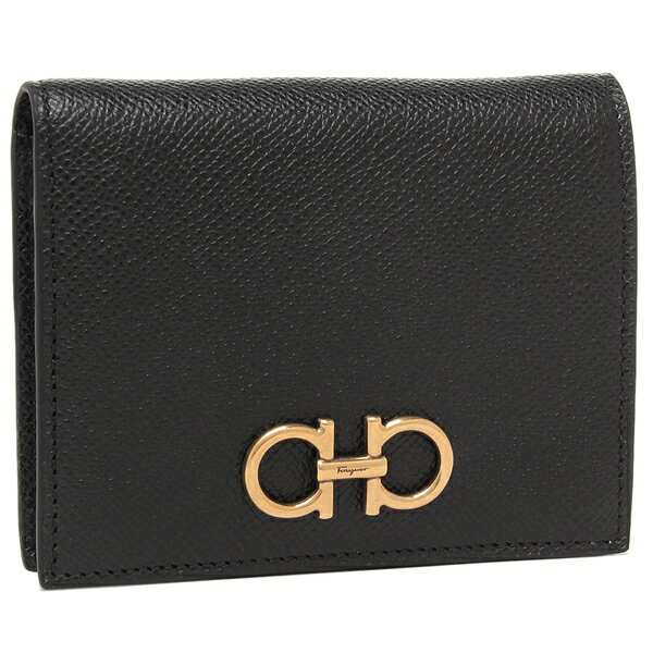 FERRAGAMO レディース ミニ財布 22D780 0781850 フェラガモ 二つ折り財布 ガンチーニ コンパクト財布 レディース