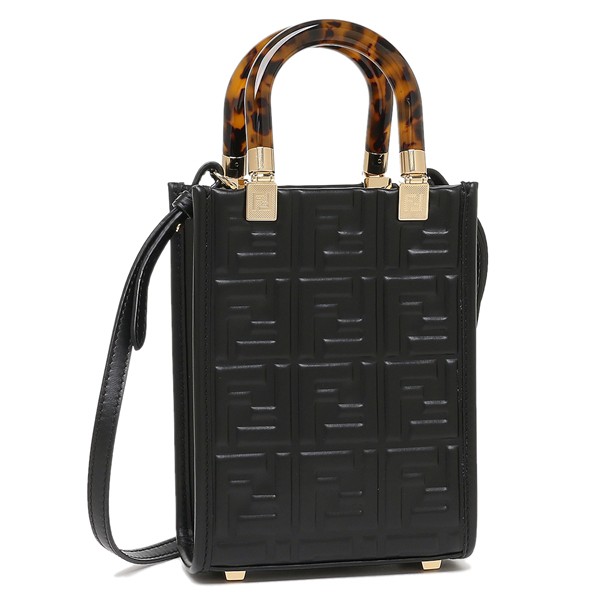 フェンディ ショルダーバッグ ハンドバッグ サンシャイン ブラック レディース FENDI 8BS051 AMCI F0KURの通販は