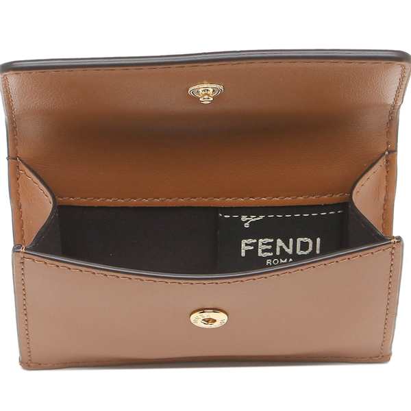 FENDI FENDI フェンディ 3つ折り財布 ブラウン 茶 FENDI 8M0395 AAYZ