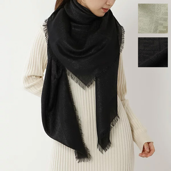 フェンディ スカーフ ショール ルレックス ショール グリーン レディース FENDI FXT069 ANDB F0BE7