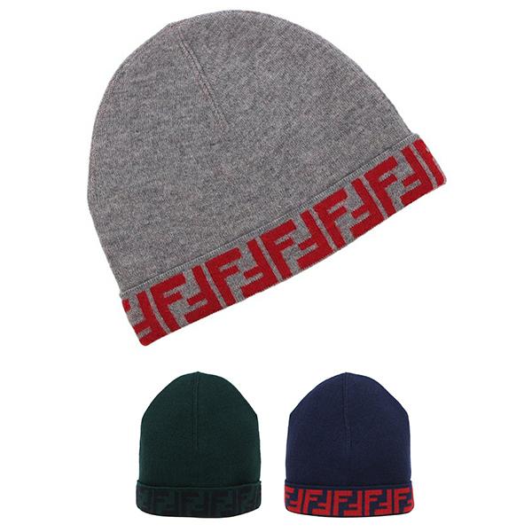 フェンディーグレー ニット帽 ロゴ入り 楽天市場】FENDI フェンディ FF