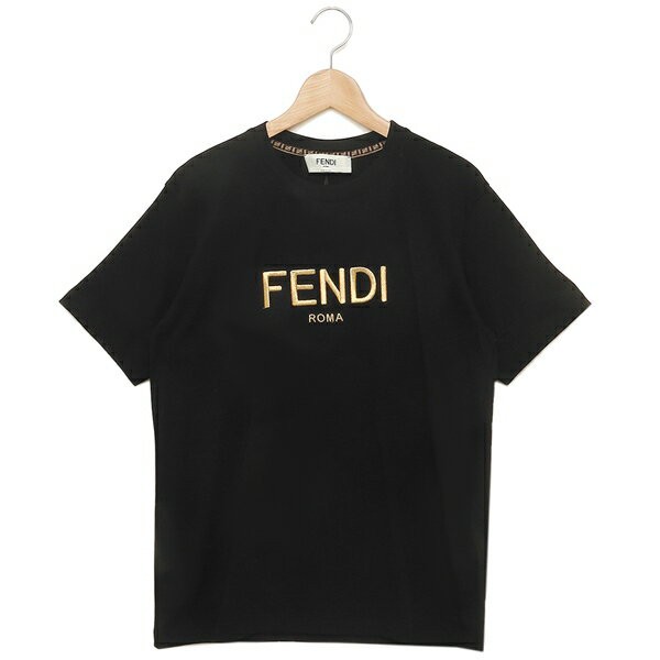 フェンディ  FS7254 AC6B ロゴ刺繍Tシャツ レディース S