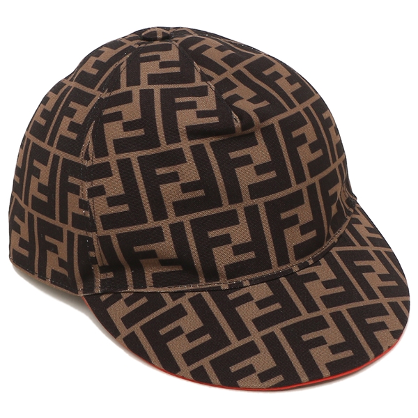 フェンディ キャップ 帽子 ベースボールキャップ 調整ストラップ FFロゴ ブラウン メンズ レディース FENDI FXQ498 F0HEZ
