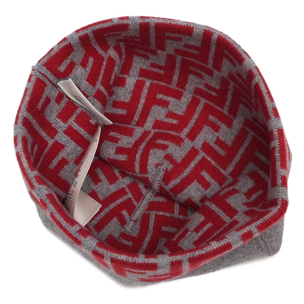 フェンディ ニット帽 ビーニー レディース ガールズ FF柄 ズッカ柄