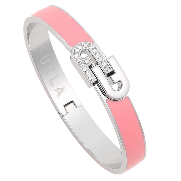フルラ ブレスレット アクセサリー アーチ バングル ロゴ ピンク シルバー レディース FURLA FJ0119BTの通販はブレスレット