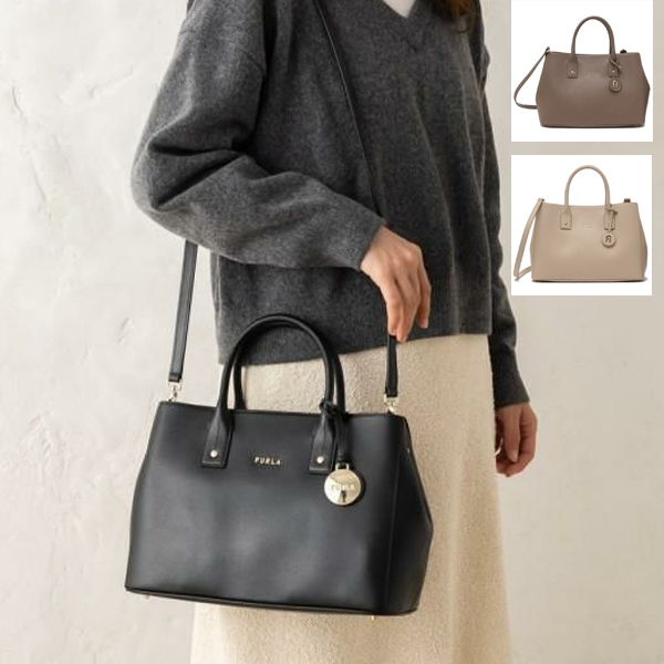 フルラ ハンドバッグ ショルダーバッグ リンダ レディース FURLA WB01286 ARE000 LINDA M SATCHEL ミディアムサッチェル