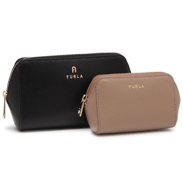 フルラ ポーチ カメリア 2点セット ブラック グレー レディース FURLA WE00453 ARE000 2183S