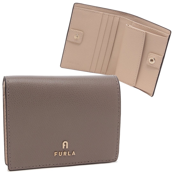 フルラ 二つ折り財布 カメリア グレー ベージュ レディース FURLA WP00304 ARE000 3787S