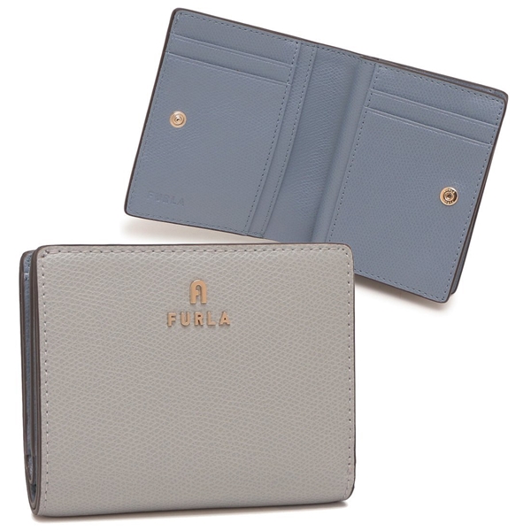 フルラ 二つ折り財布 カメリア ミニ財布 グレー レディース FURLA WP00307 ARE000 4351S