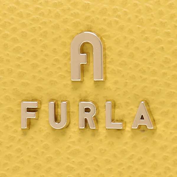 フルラ 二つ折り財布 カメリア イエロー ベージュ レディース FURLA