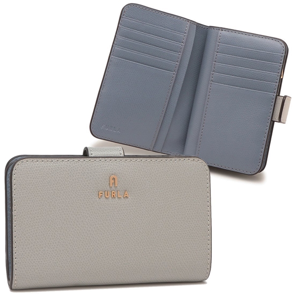 フルラ 二つ折り財布 カメリア ミニ財布 グレー レディース FURLA WP00314 ARE000 4351S