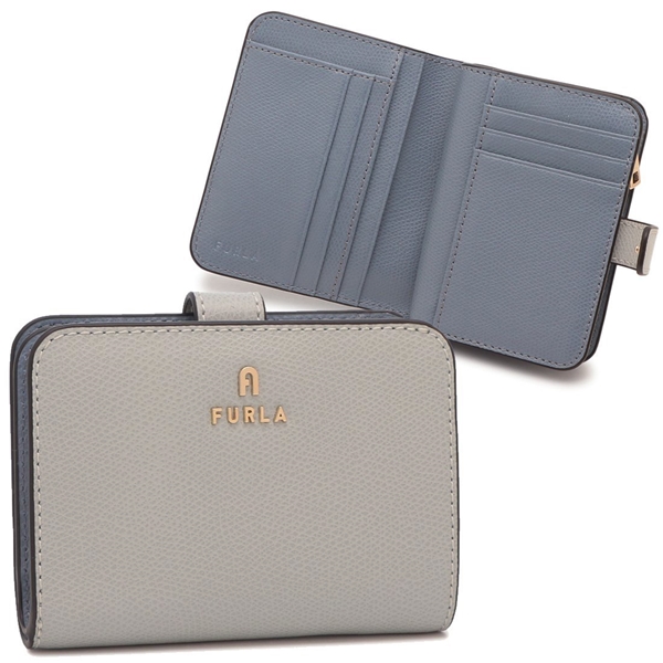 フルラ 二つ折り財布 カメリア ミニ財布 グレー レディース FURLA WP00315 ARE000 4351S