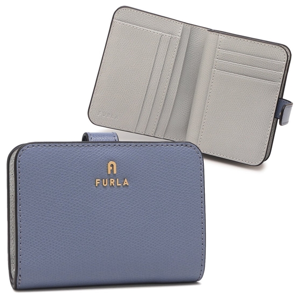 フルラ 二つ折り財布 カメリア ミニ財布 ブルー レディース FURLA WP00315 ARE000 4352S