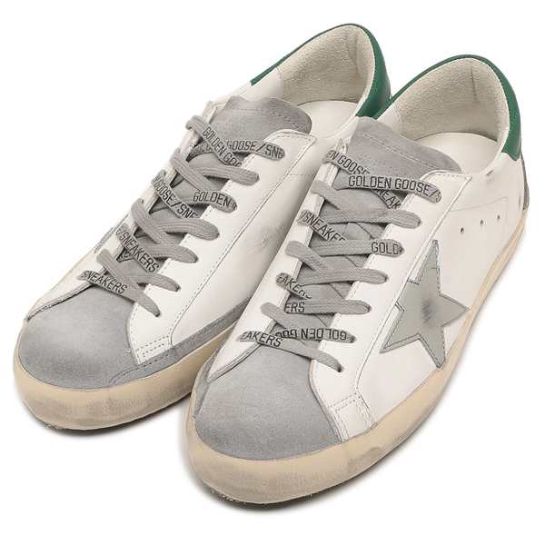 ゴールデングース スニーカー スーパースター グリーン ホワイト グレー メンズ GOLDEN GOOSE GMF00102 F004167 82171