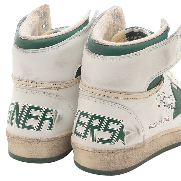 ゴールデングース スニーカー スカイ スター ホワイト グリーン メンズ  