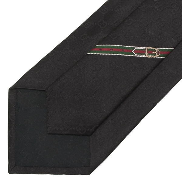 グッチ ネクタイ GGロゴ ブラック メンズ GUCCI 456520 4B002 1000 ネクタイ
