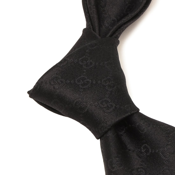 グッチ ネクタイ GGロゴ ブラック メンズ GUCCI 456520 4B002 1000 ネクタイ