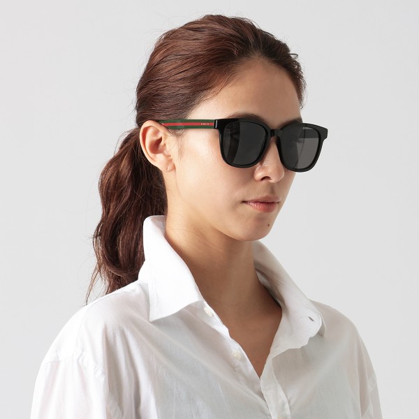 グッチ サングラス アジアンフィットモデル グリーン グレー メンズ GUCCI GG0848SK 001