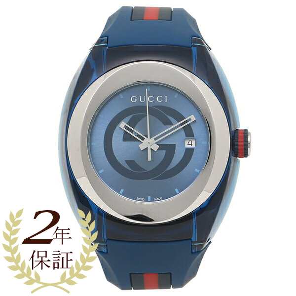 【2年保証】グッチ 時計 レディース メンズ 腕時計 GUCCI YA137104 ブルーの通販は