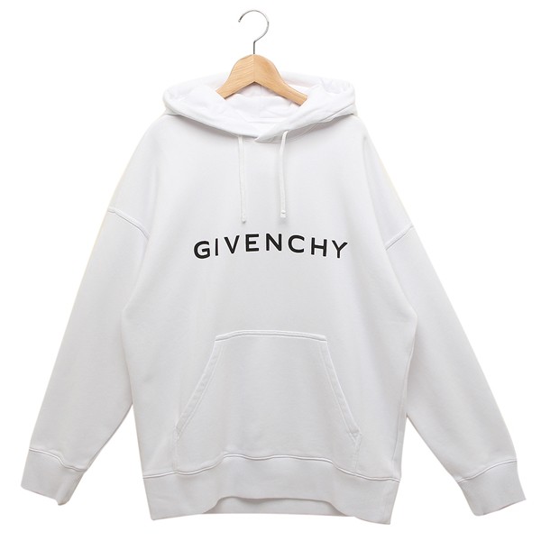 ジバンシィ スウェット スリムフーディー アーキタイプ ホワイト メンズ GIVENCHY BMJ0HC3YAC 100