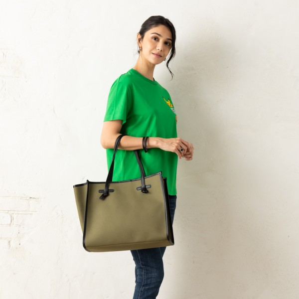 ジャンニキアリーニ トートバッグ マルチェッラ Mサイズ グリーン